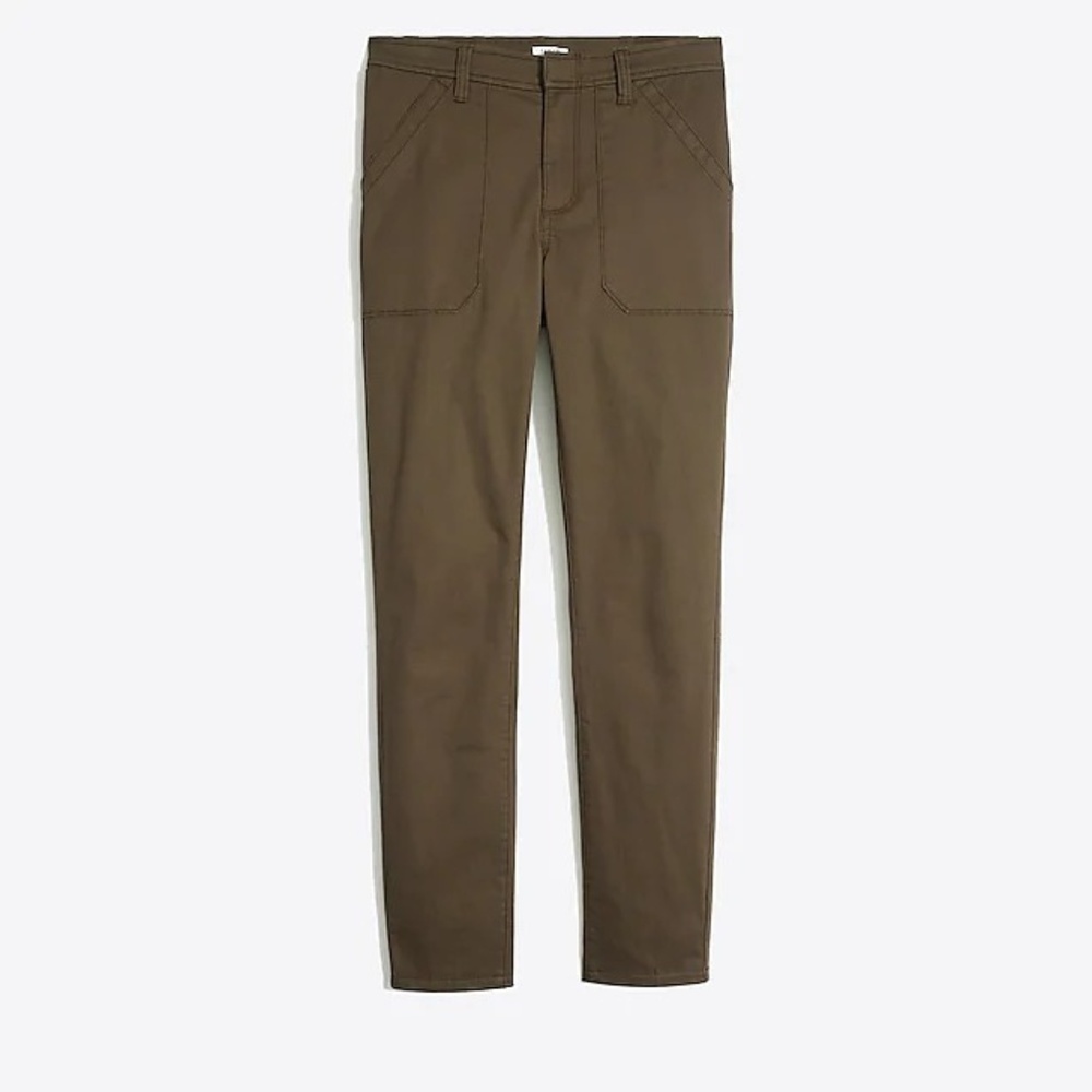J.Crew High-Rise Skinny Army Green Cargo Pant